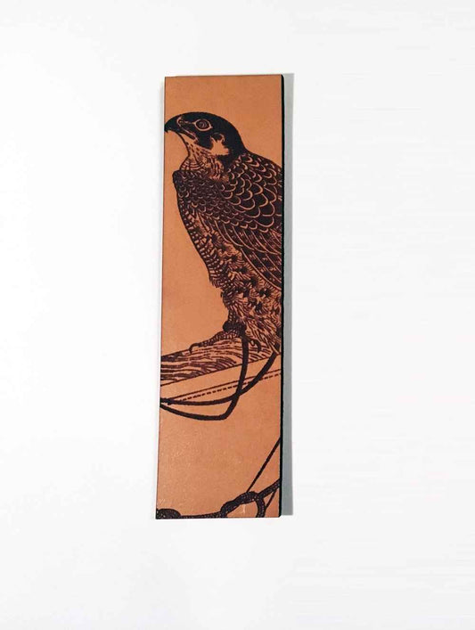 Falcon Bookmark - Leather Falcon Bookmark - Leather Bookmarks Raven King Crafts
