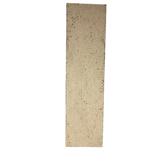 The backs of the leather bookmarks are unfinished and you can see the leather grain.