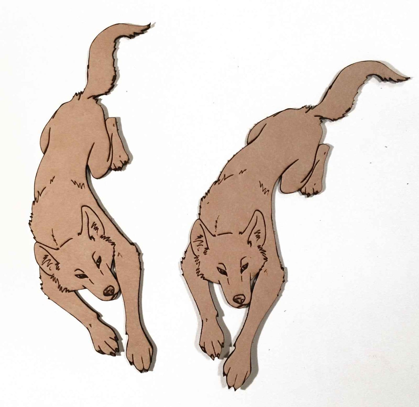 Leather Wolf Bookmark