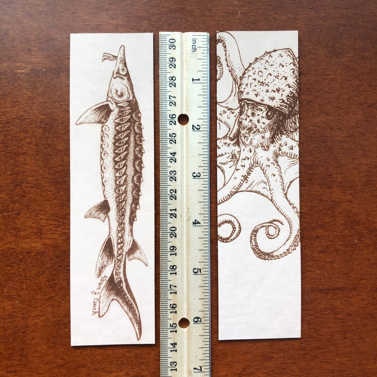 Sturgeon Bookmark Sturgeon Bookmark Bookmarks Raven King Crafts