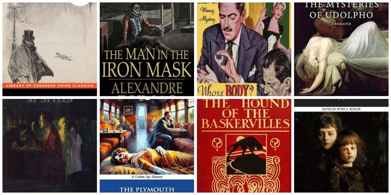Added a list of public domain (so free) Mystery / thriller books! - Raven King Crafts