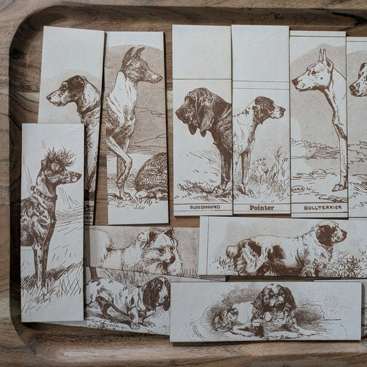 Just added a large number of historical dog bookmarks. - Raven King Crafts
