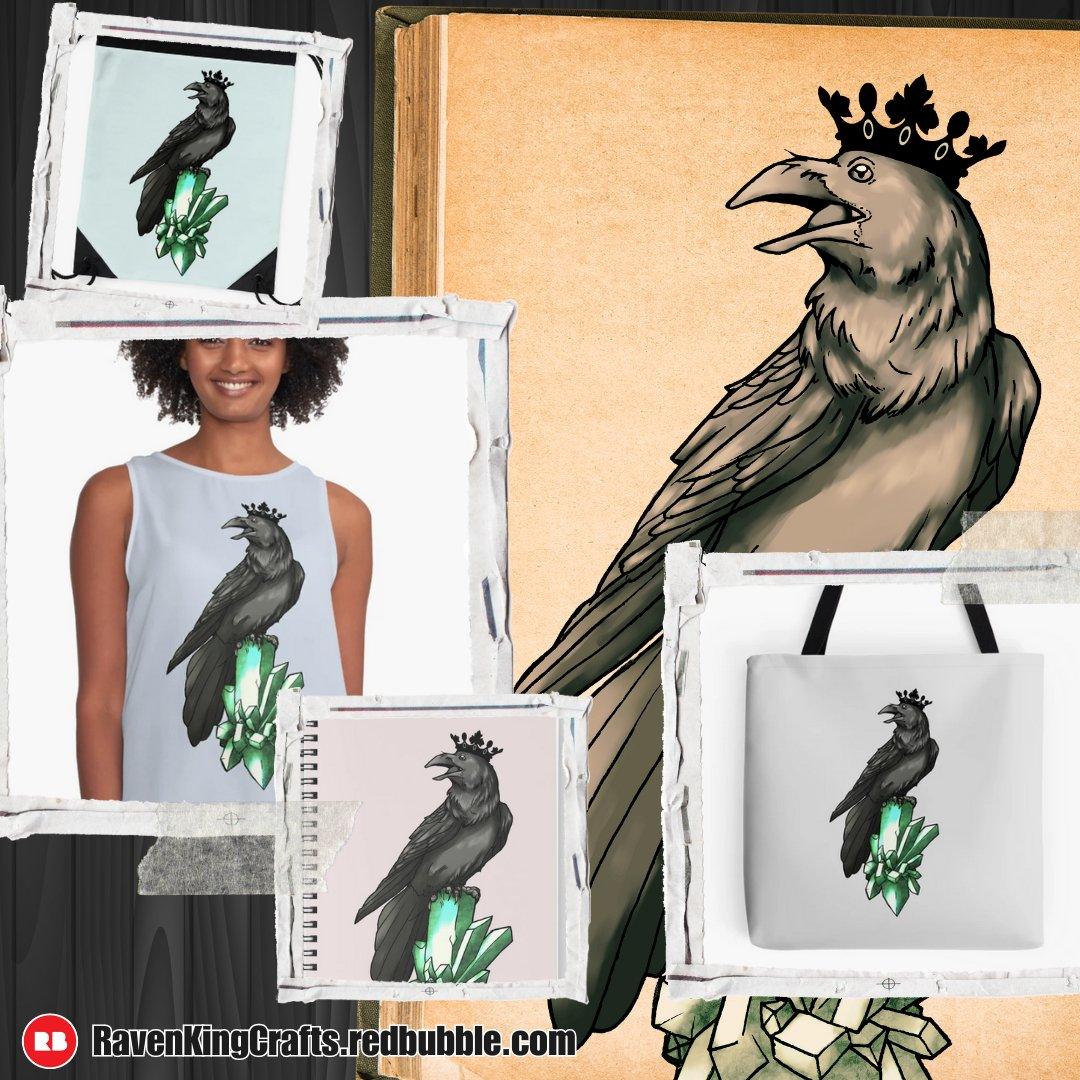 New Raven King Art Added to RedBubble - Raven King Crafts