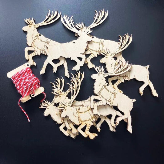 New Reindeer Ornaments Added! - Raven King Crafts