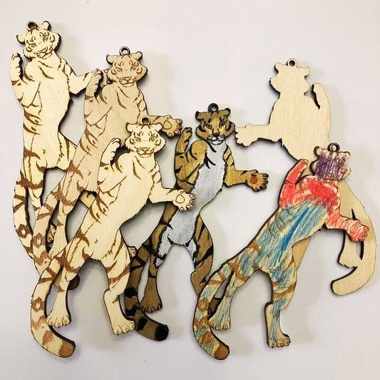 New tiger ornaments added! - Raven King Crafts