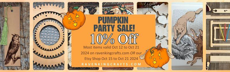 Pumpkin Party Sale! 10% Off - Raven King Crafts