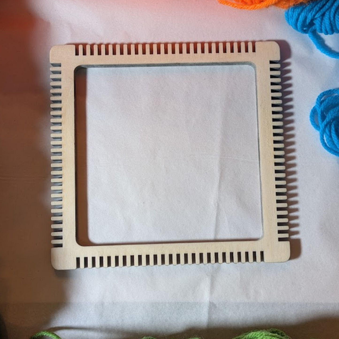 6" 4-Sided Weaving Frame Loom - 1/4" Wooden