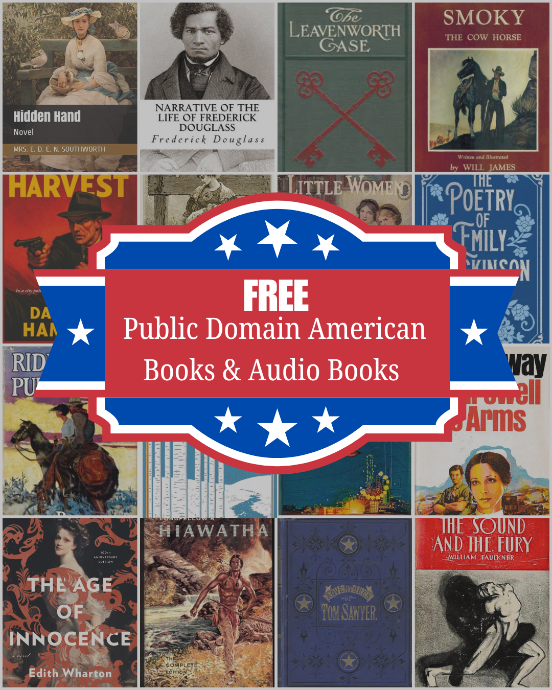 Free Public Domain American Books and Audio Books