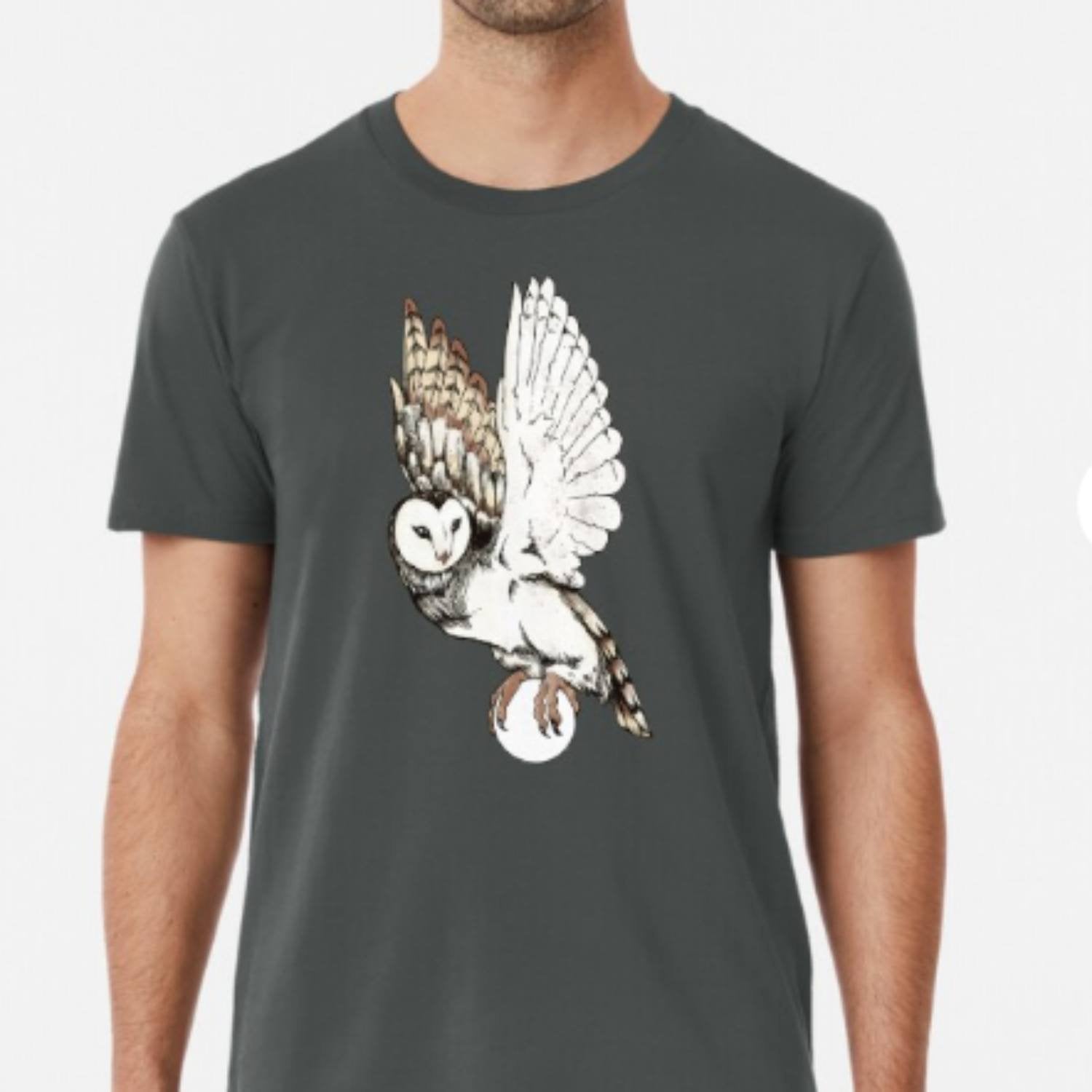 Barn owl holding an orb t shirt.