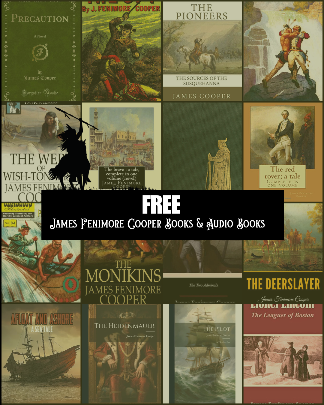 Free James Fenimore Cooper Books and Audio Books banner