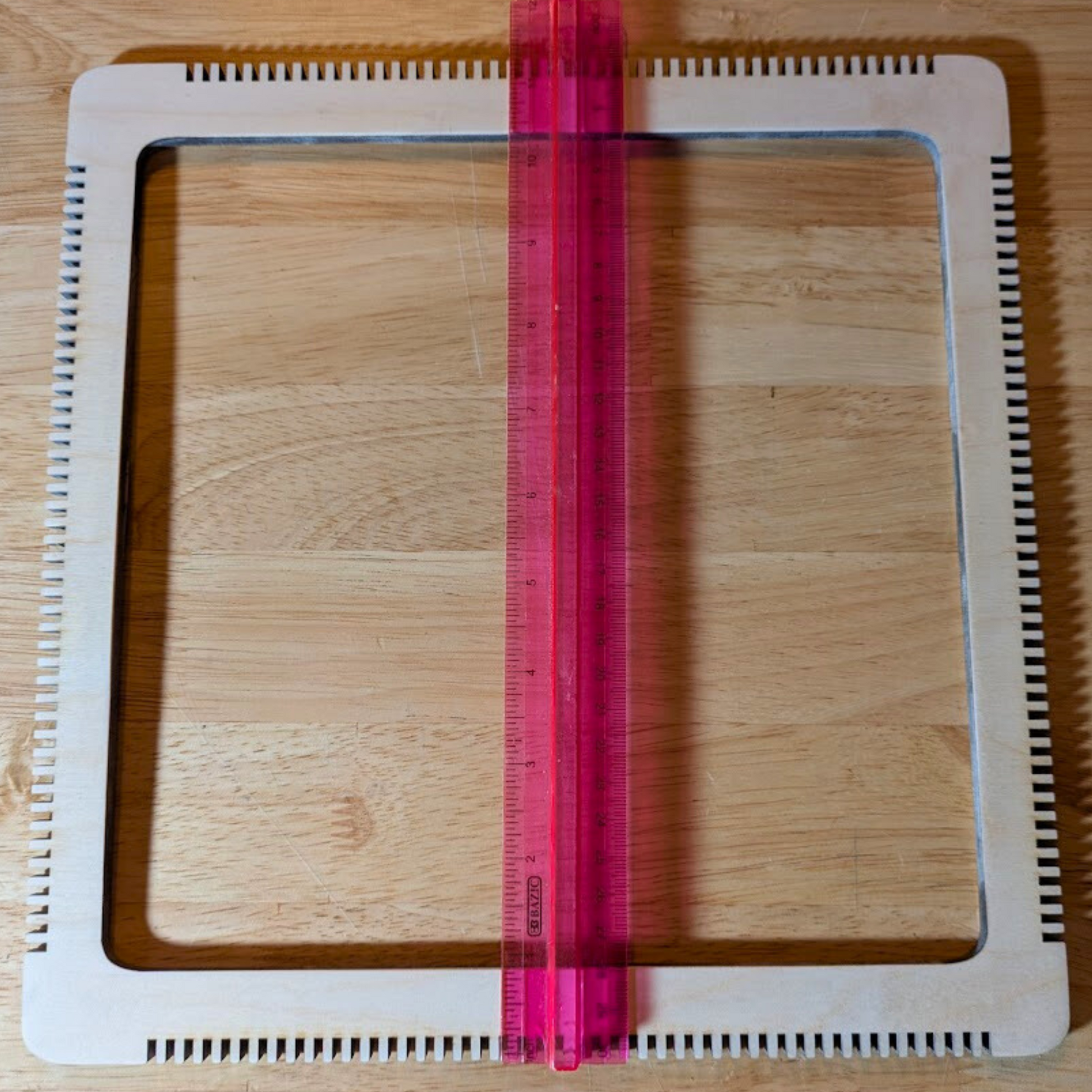 11.4" x 11.2" Weaving Frame Loom - 1/4" Birch or Basswood Plywood