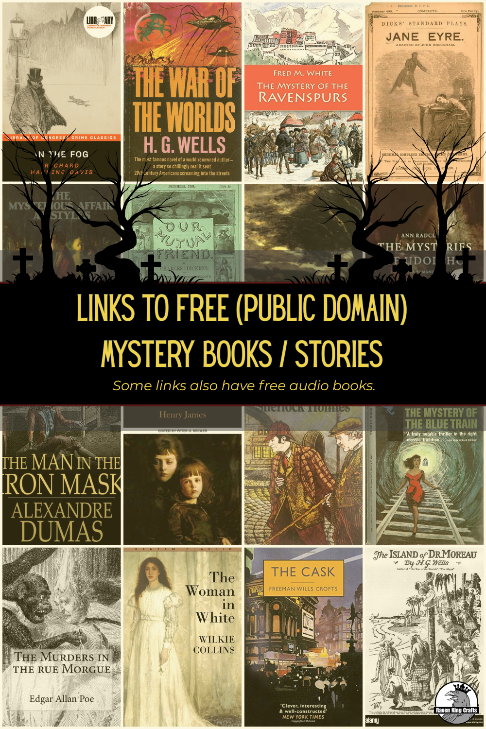 Links to Free public domain Mystery or thriller books / stories and novels