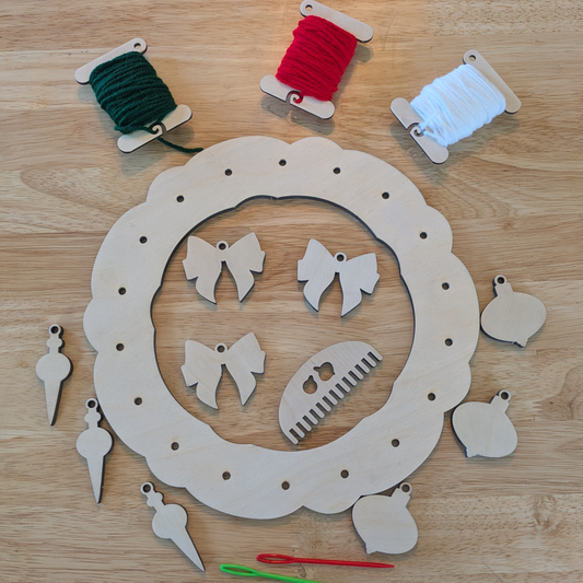 Christmas Wreath Loom and Ornament Blanks