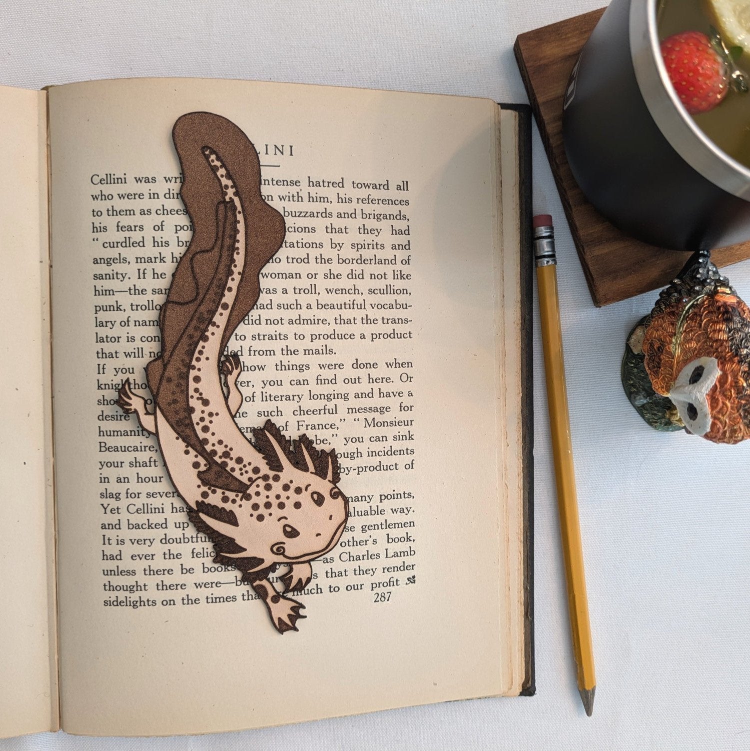 Axolotl Salamander Bookmark