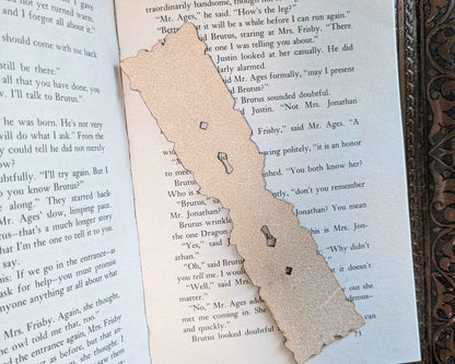 The backs of the leather bookmarks are unfinished and you can see the leather grain. Celtic Knot Bookmarks, Pick one or get all 3 at a discount! Bookmarks Raven King Crafts