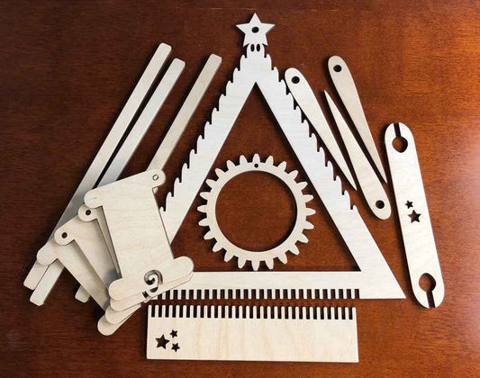 Christmas Tree Loom Kit - Crafting kit box includes a mini ornament loom Christmas Tree Loom Kit - Crafting kit box includes a mini ornament loom Art & Crafting Materials Raven King Crafts