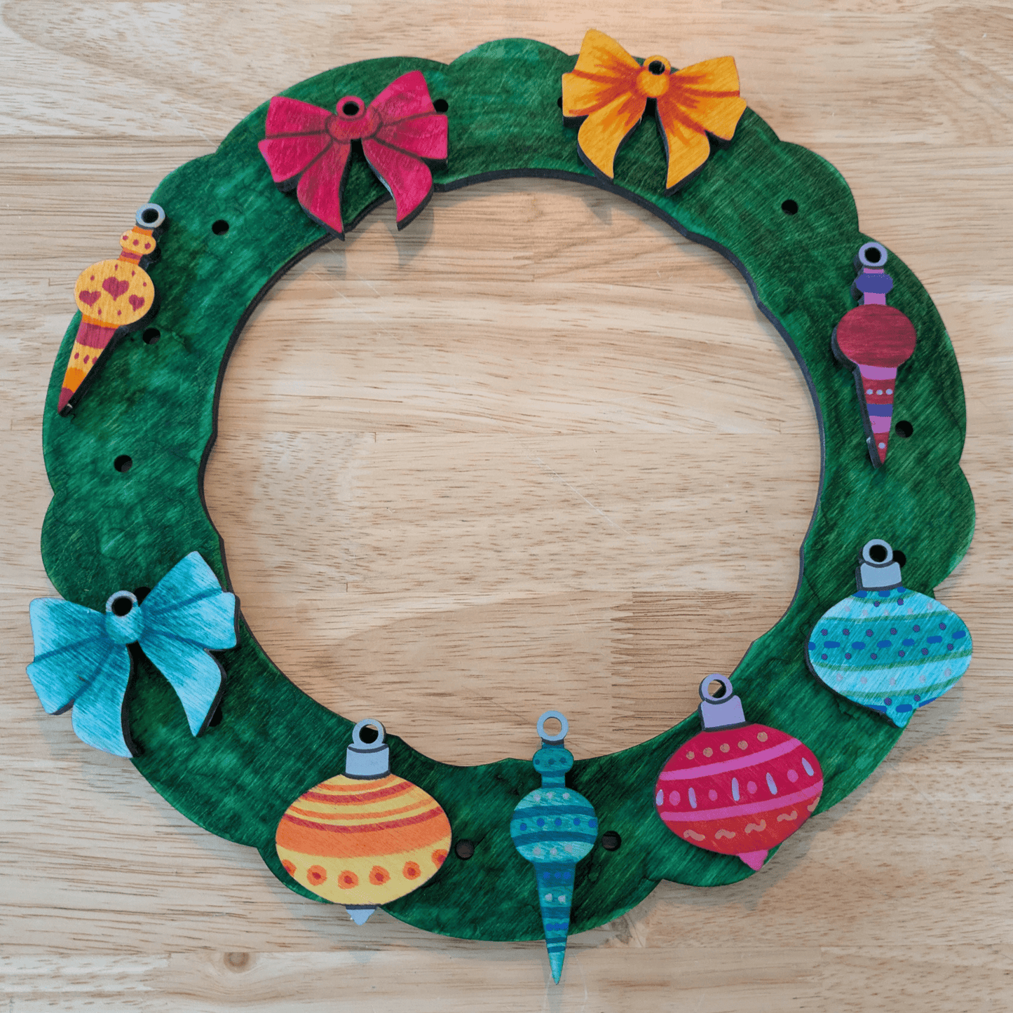 Christmas Wreath Loom and Ornament Blanks Christmas Wreath Loom and Ornament Blanks Art & Craft Kits Raven King Crafts