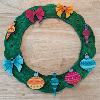 Christmas Wreath Loom and Ornament Blanks Christmas Wreath Loom and Ornament Blanks Art & Craft Kits Raven King Crafts