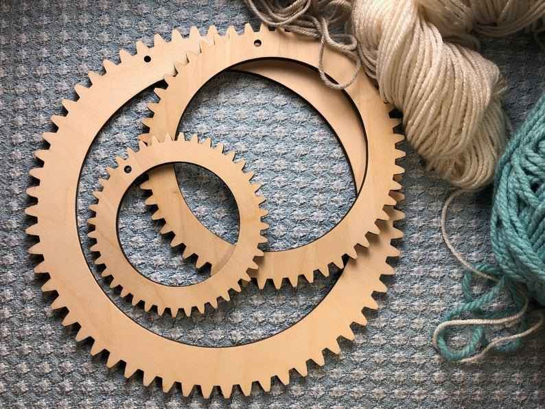 Circle Weaving Loom Set - 3 pack of 1/4" thick looms Circle Weaving Loom Set - 3 pack of 1/4" thick wooden looms Art & Crafting Materials Raven King Crafts