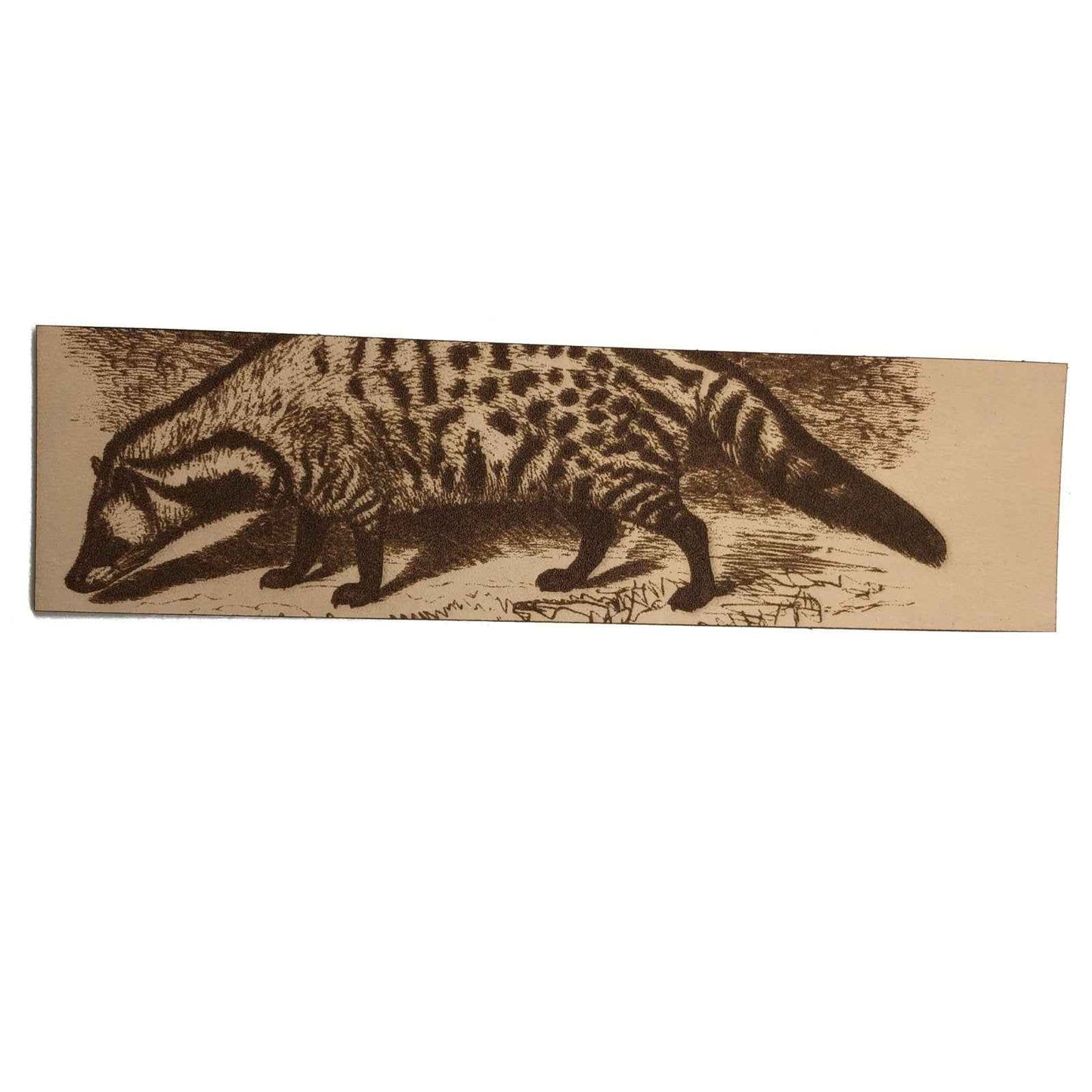 Civet Bookmark - Leather Civet Bookmark - Leather Bookmarks Raven King Crafts