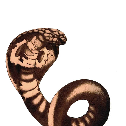 Cobra Bookmark, crafted from hand selected leather Cobra Bookmark - King Cobra Leather Snake Bookmark Bookmarks Raven King Crafts