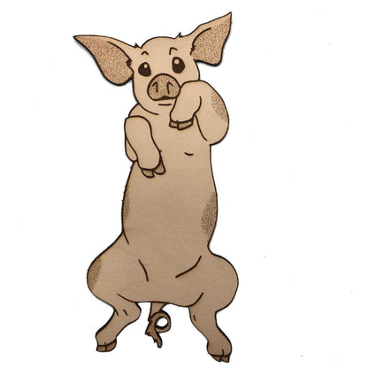 Our leather pig bookmark, not only is the art of the pig engraved on the leather but it is also shaped like a pig. Cute Leather Pig Bookmark Bookmarks Raven King Crafts