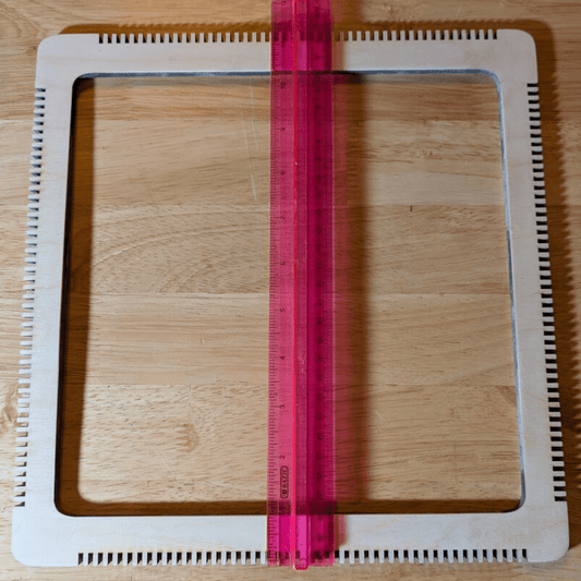 11.4" x 11.2" Weaving Frame Loom - 1/4" Birch or Basswood Plywood Desktop Weaving Frame Loom - 11.4" x 11.2" x 1/4" Birch or Basswood Plywood Art & Craft Kits Raven King Crafts