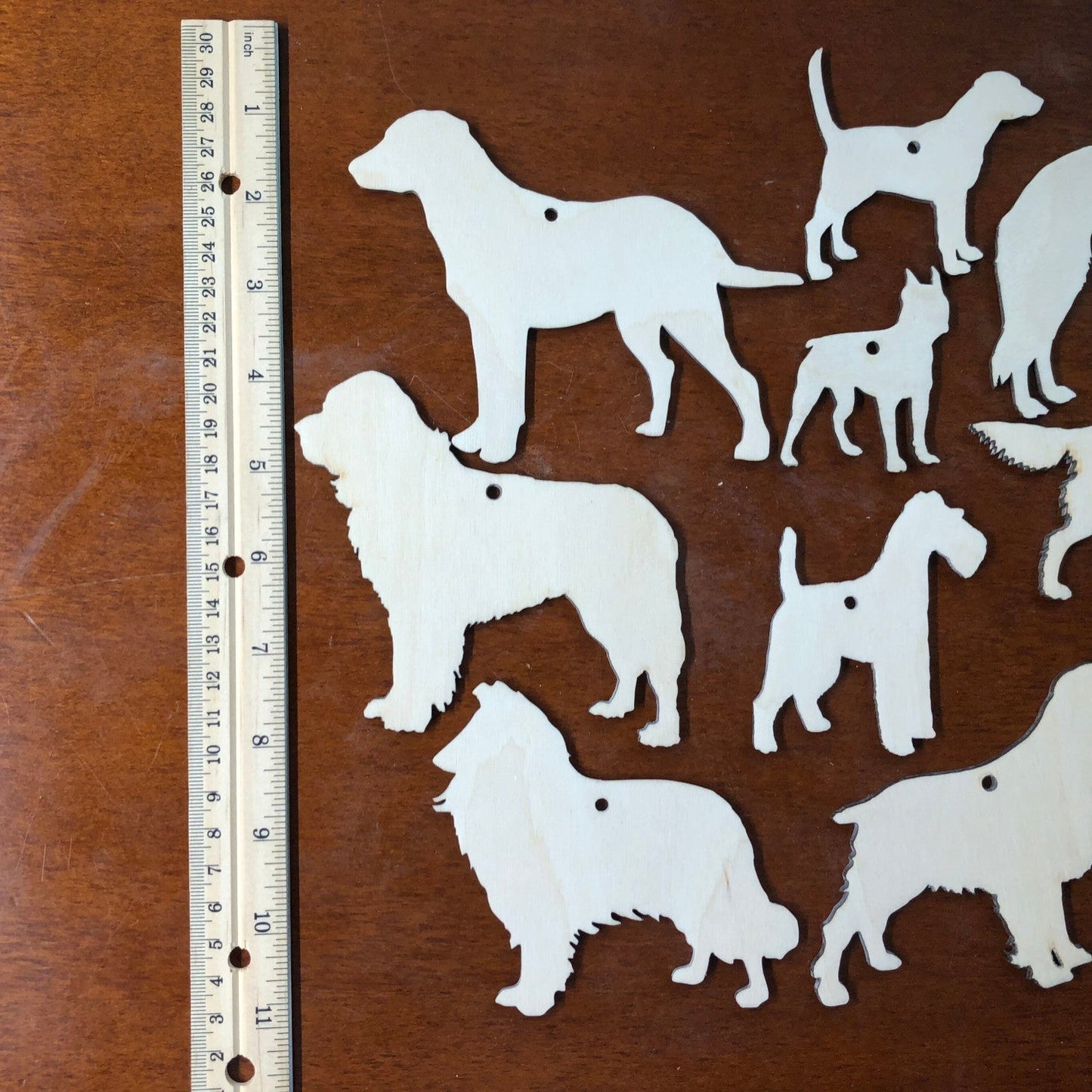 Standing Dogs Wooden Crafting Kit - 9 Different Breeds DIY Dog Ornament Kit - 2 Set Options: Frenchie, shiba, corgi, poodle, pitbul, newfie, setter, terrier, collie, boxer and more! Art & Craft Kits Raven King Crafts