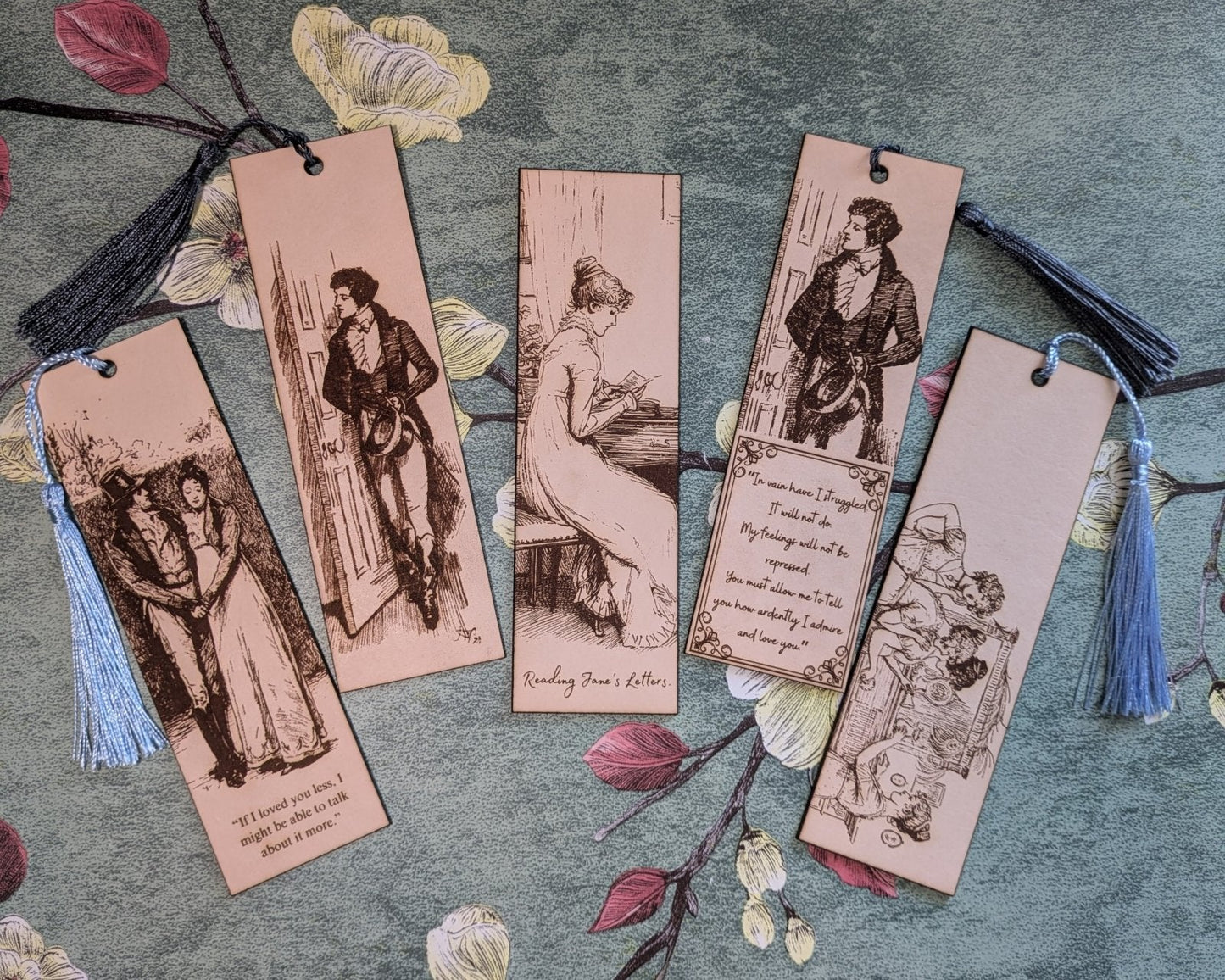 Elinor and Marianne Dashwood - Leather Bookmarks, Sense and Sensibility Elinor and Marianne Dashwood - Leather Bookmarks, Sense and Sensibility Bookmarks Raven King Crafts Elinor and Marianne Dashwood - Leather Bookmarks, Sense and Sensibility Bookmarks Raven King Crafts