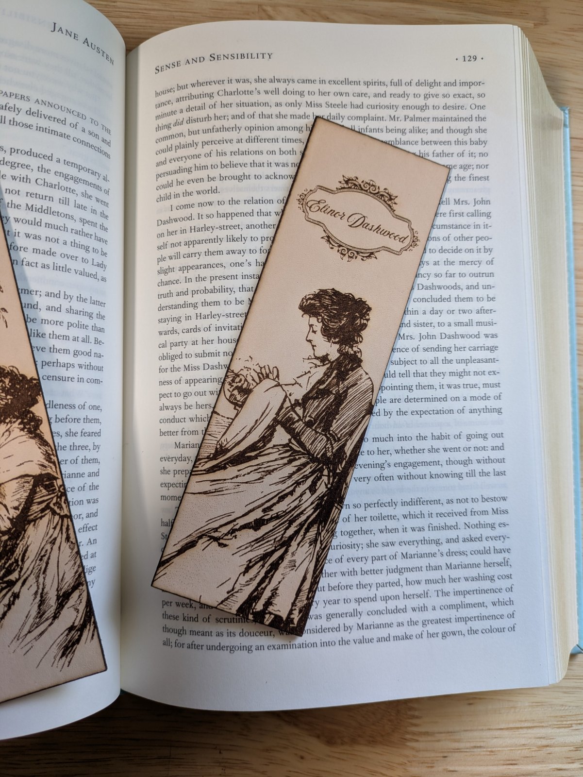 Elinor and Marianne Dashwood - Leather Bookmarks, Sense and Sensibility Elinor and Marianne Dashwood - Leather Bookmarks, Sense and Sensibility Bookmarks Raven King Crafts Elinor and Marianne Dashwood - Leather Bookmarks, Sense and Sensibility Bookmarks Raven King Crafts