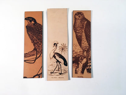 Falcon Bookmark - Leather