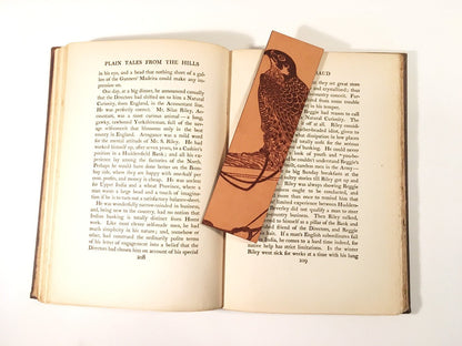 Falcon Bookmark - Leather