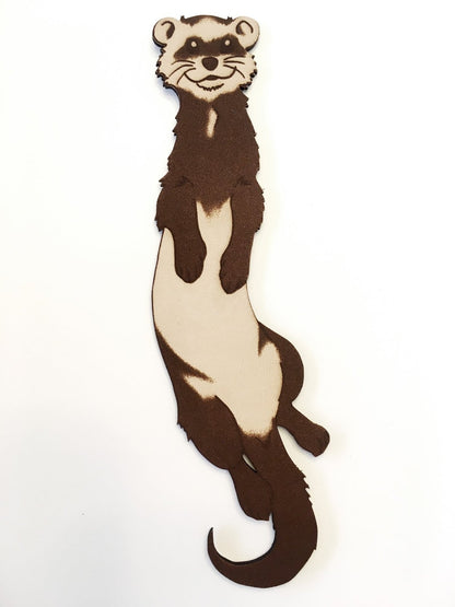 a ferret shaped bookmark