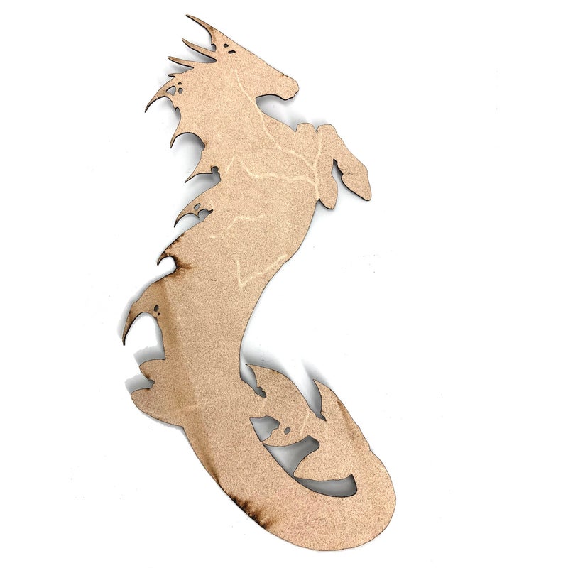 Hippocampus Bookmark - Leather