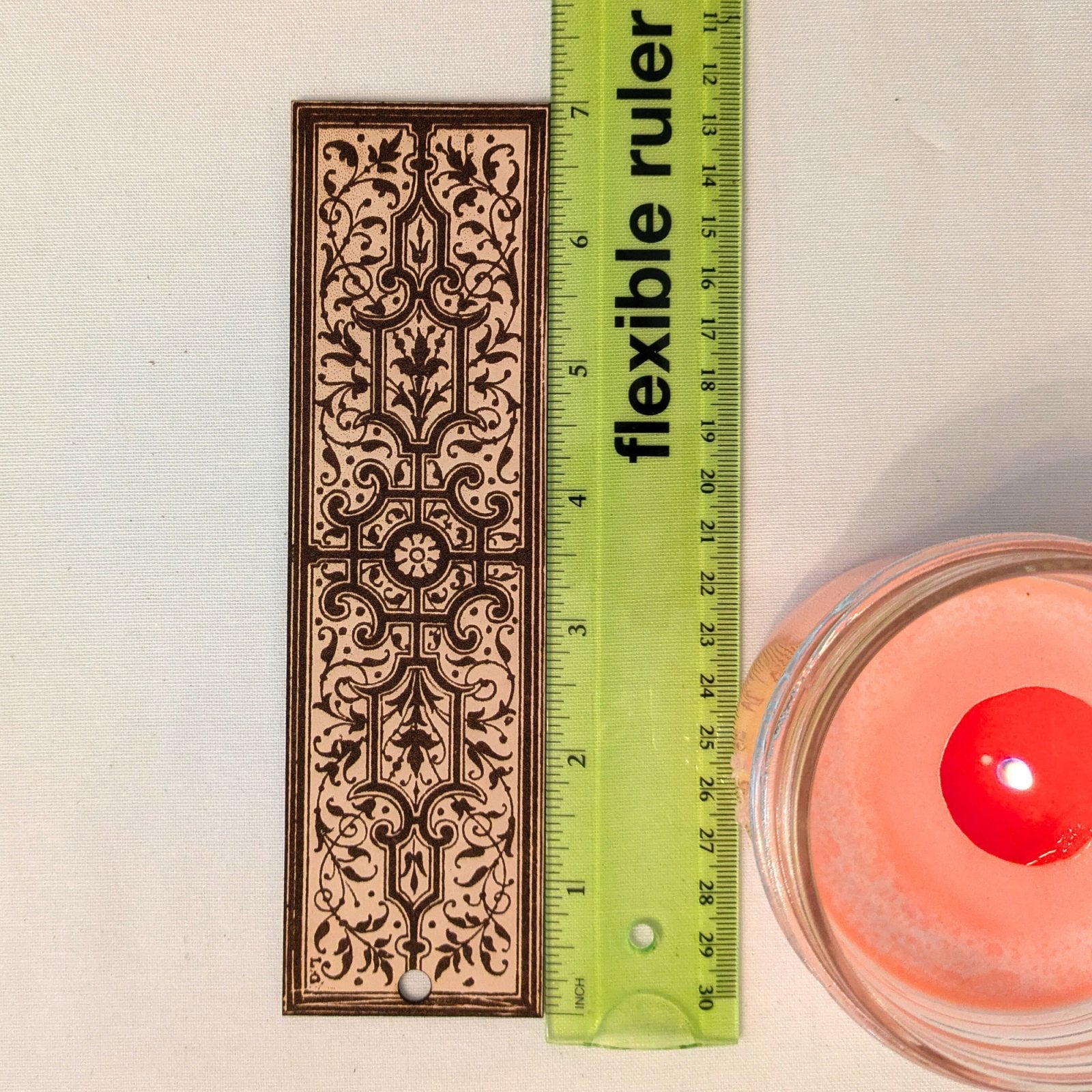 Historical Decorative Bookmark Style 2 - Leather Historical Decorative Bookmark Style 2 - Leather Bookmarks Raven King Crafts