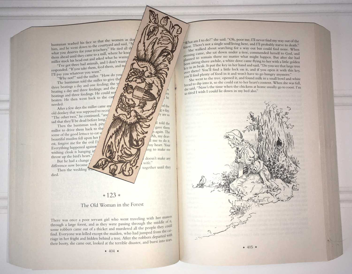 Historical Sphinx Leather Bookmark