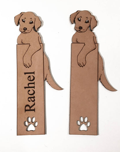 Labrador Puppy Bookmark, you can personalize it!