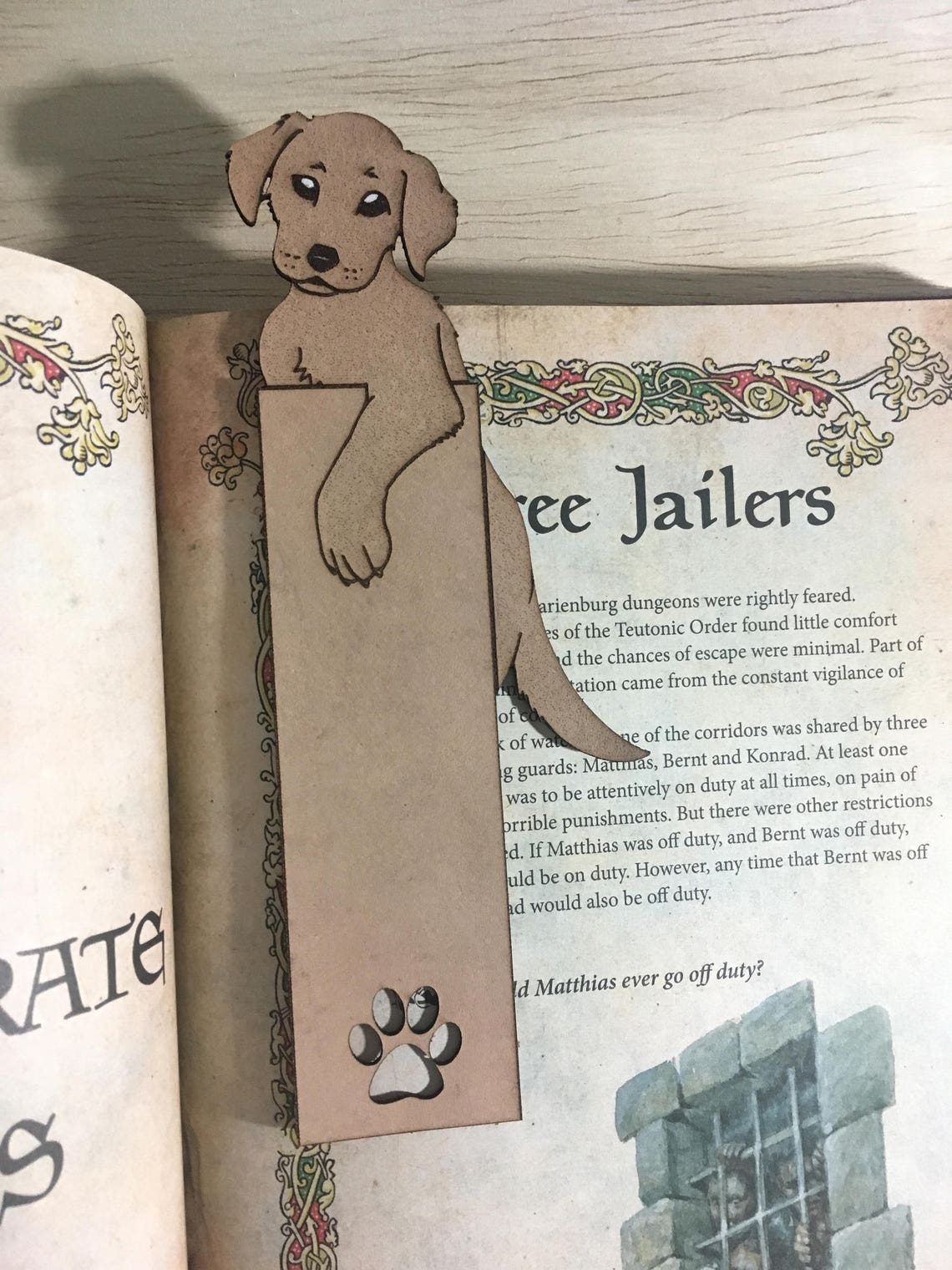 Labrador Puppy Bookmark, you can personalize it!