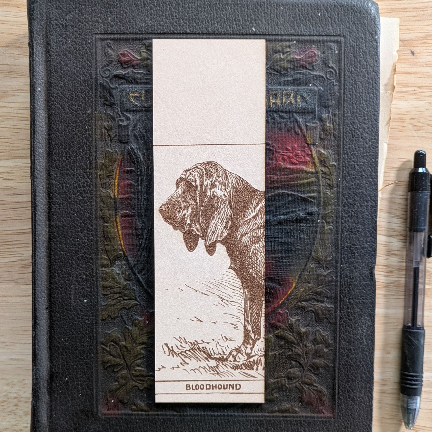 Leather Bloodhound Bookmark (Hound dog) Leather Bloodhound Bookmark (Hound dog) Bookmarks Raven King Crafts Leather Bloodhound Bookmark (Hound dog) Bookmarks Raven King Crafts