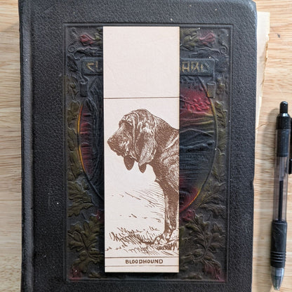 Leather Bloodhound Bookmark (Hound dog) Leather Bloodhound Bookmark (Hound dog) Bookmarks Raven King Crafts Leather Bloodhound Bookmark (Hound dog) Bookmarks Raven King Crafts