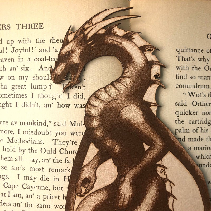 Leather Dragon Bookmark