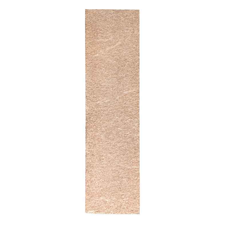 The backs of the leather bookmarks are unfinished and you can see the leather grain. 
