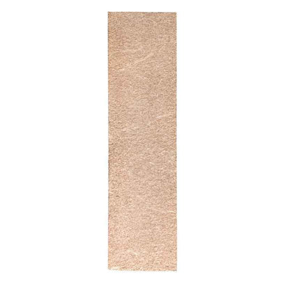 The backs of the leather bookmarks are unfinished and you can see the leather grain. 