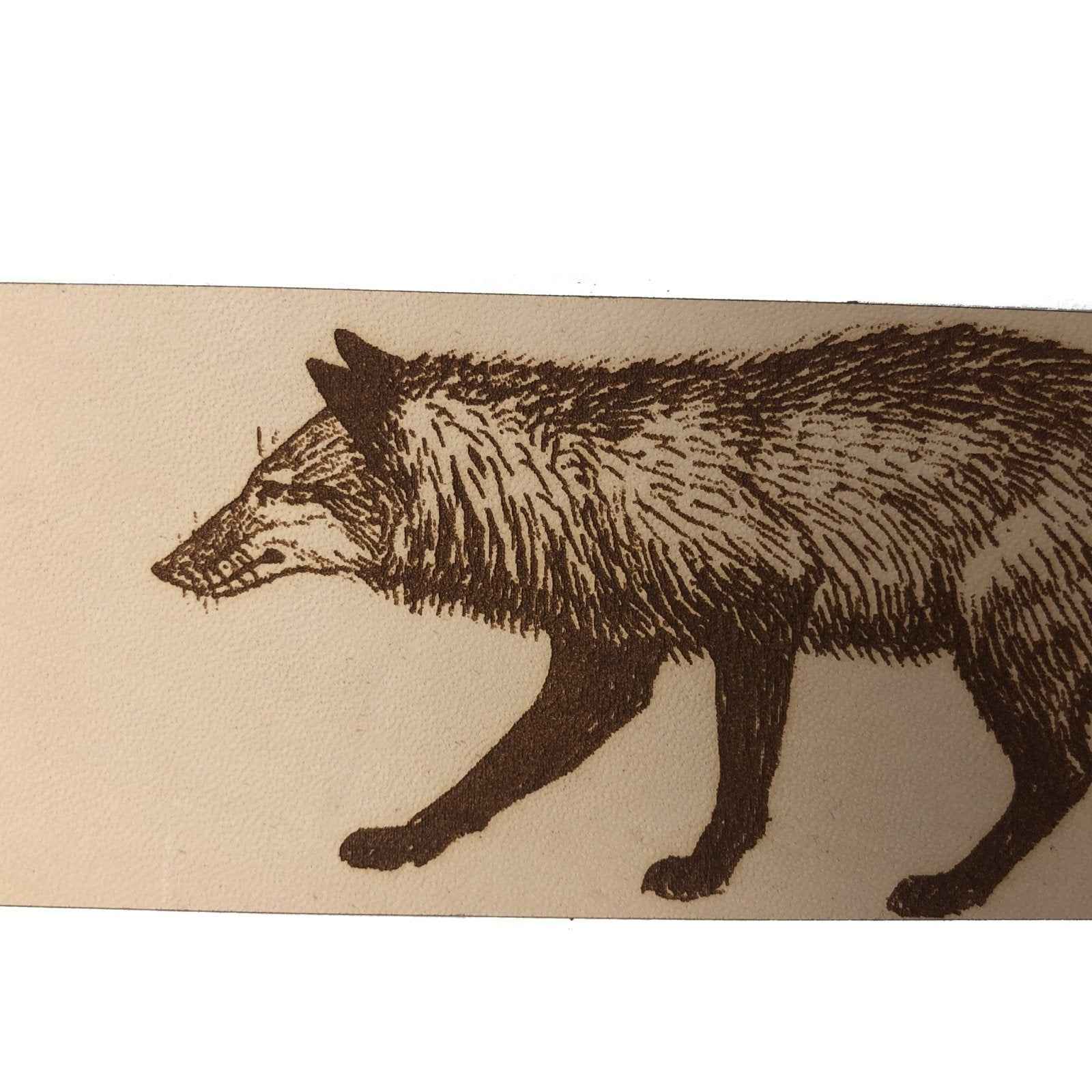 Leather Fox Bookmark Leather Fox Bookmark Bookmarks Raven King Crafts