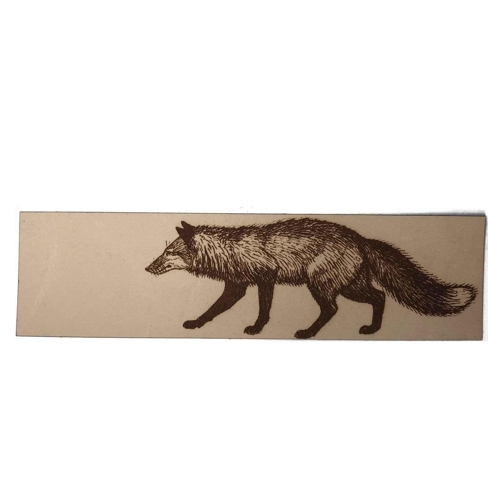 Leather Fox Bookmark Leather Fox Bookmark Bookmarks Raven King Crafts