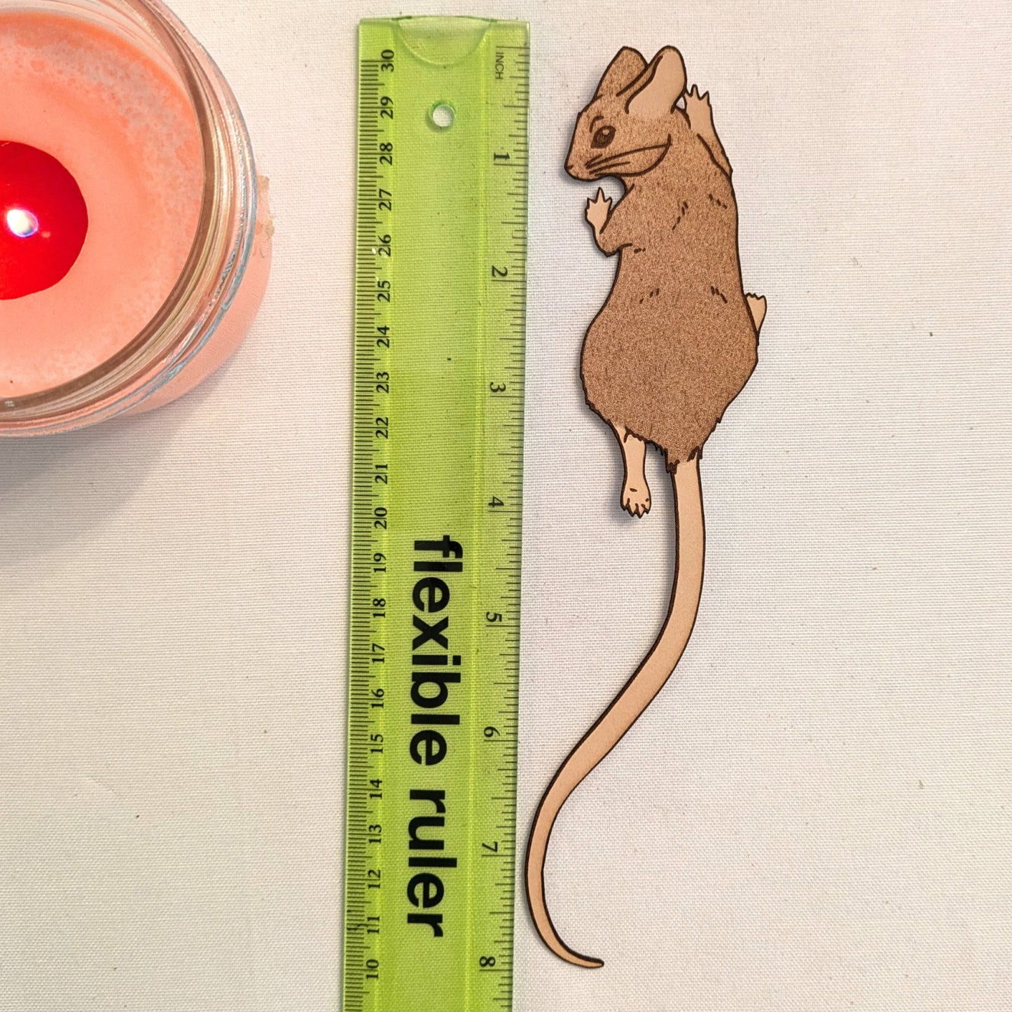 Leather Mouse Bookmark