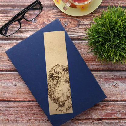 Leather Pomeranian Bookmark Leather Pomeranian Bookmark Bookmarks Raven King Crafts