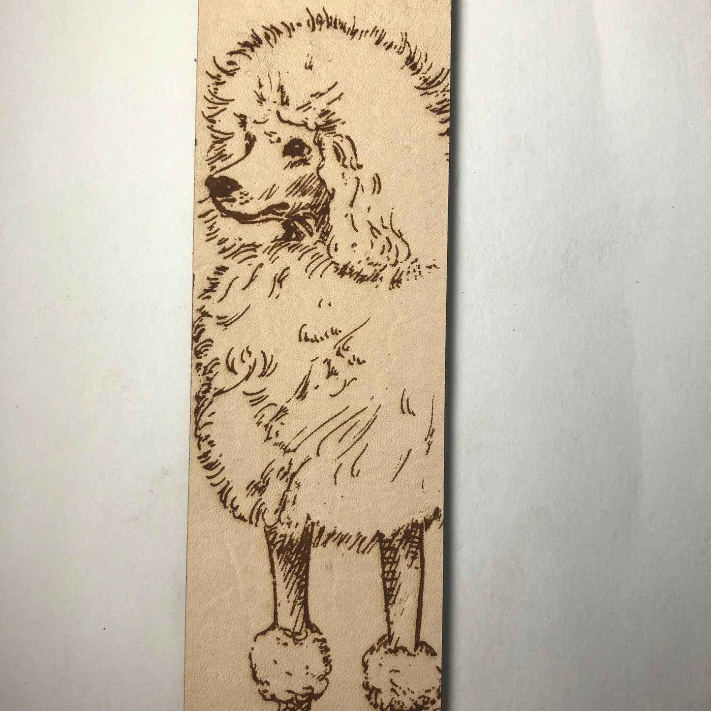 Leather Poodle Bookmark Leather Poodle Bookmark Bookmarks Raven King Crafts