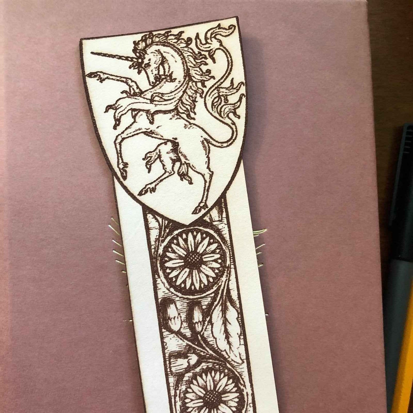 Leather Unicorn Bookmark Leather Unicorn Bookmark Bookmarks Raven King Crafts