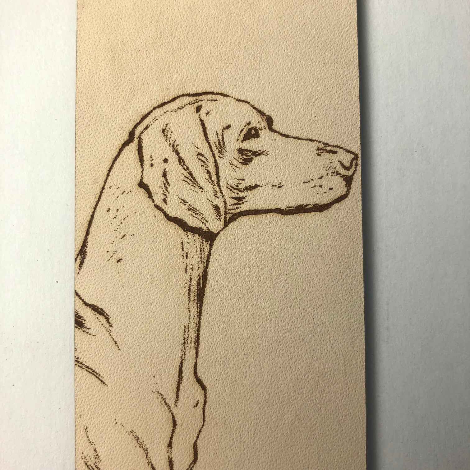 Leather Vizsla Bookmark Leather Vizsla Bookmark Bookmarks Raven King Crafts